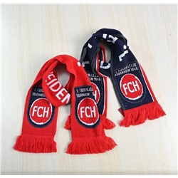 Двухсторонний вязаный теплый шарф