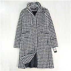 Женское пальто с узором пье-де-пуль (гусиная лапка)  Kar*l Lagerfel*d