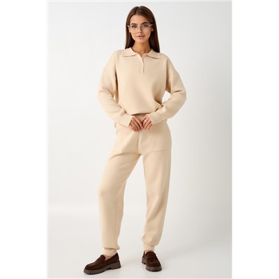 Костюм вязаный теплый с брюками и кофтой #4