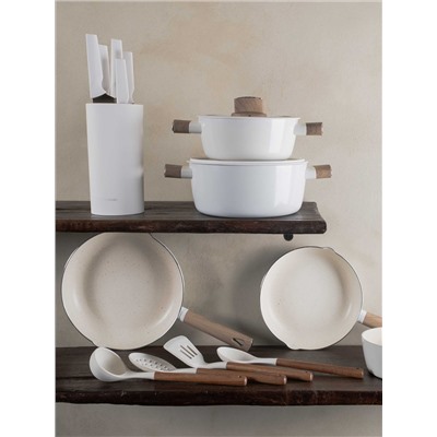 Кастрюля, 24 см, 4,1 л, с крышкой, с покрытием, алюминий, молочная, Palisander