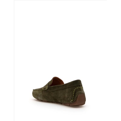 Haki %100 Deri Loafer Ayakkabı
