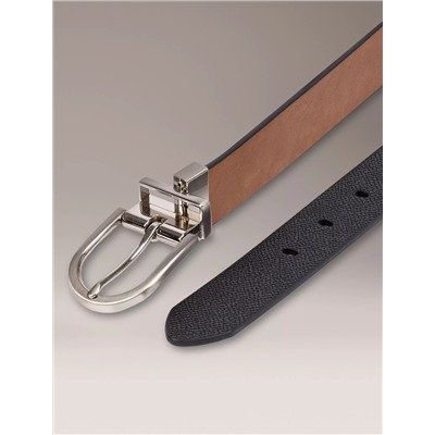 Reversible Round Buckle Belt