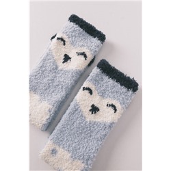 Calcetines largos pájaro azul medio