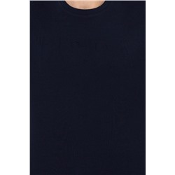 Erkek Lacivert Basic Bisiklet Yaka Sweatshirt