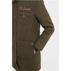 Parka militar cuello pelo