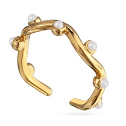 Кольцо Просекко (Майорка белая; покрытие золото), Есть комплект