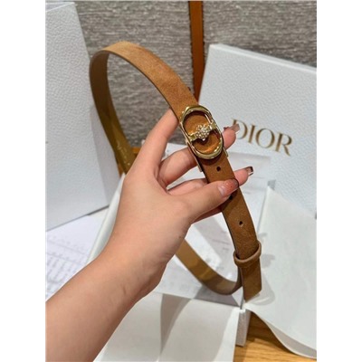 Женский ремень из натуральной замши с красивыми стразами на порядке   DIO*R  Montaign*e Juli*e