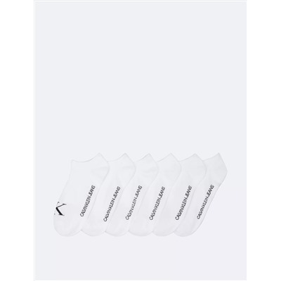 Monogram No Show 6-Pack Socks