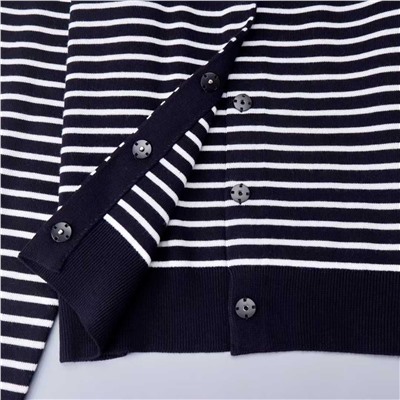 Простой шерстяной кардиган в тонкую полоску МАКС МАР*А