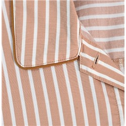 Нежная полосатая пижама и брюки из смеси хлопка с эластаном