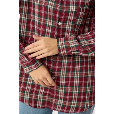 Рубашка женская в клетку