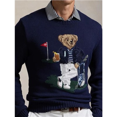 Мужской свитер с вышивкой РАЛЬ*Ф Л