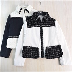 Женская зимняя вельветовая куртка