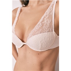 Sujetador halter encaje rosa INTUITIVE