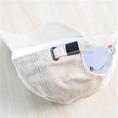 Вельветовая хлопковая кепка с вышитыми буквами МЛБи