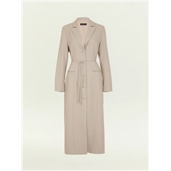 Жакет-платье макси в полоску, ML891/ginger