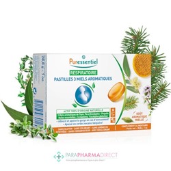 Puressentiel Respiratoire Pastilles 3 Miels Aromatiques x18