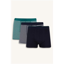 DeFacto Regular Fit Çizgili 3'lü Boxer E9580AX25SP