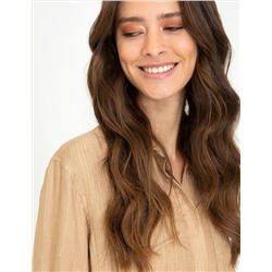 Camel Comfort Fit Uzun Kollu Gömlek