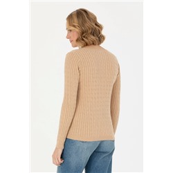 Kadın Kum Melanj V - Yaka Basic Kazak