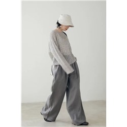 Летние тонкие эластичные брюки из конопли с высокой талией