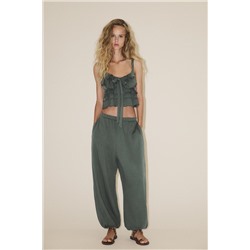 RUFFLED TOP WITH BOW