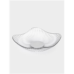 Корзина для фруктов, 28 см, металл, серебристая, Волны, Spin