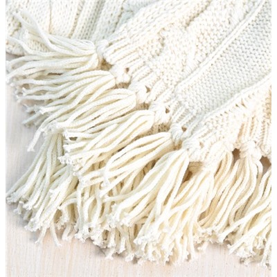 Классический вышитый шарф из смеси шерсти РАЛЬ*Ф Л