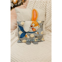 Наволочка 32х32 Зайчик Ты мне нравишься