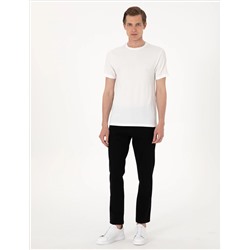 Siyah Straight Fit Jean Pantolon