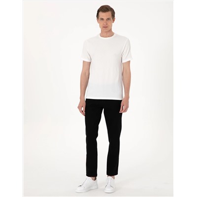 Siyah Straight Fit Jean Pantolon