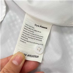 Женская милая  хлопковая рубашка с рюшей на воротнике Cari*n Wester*n