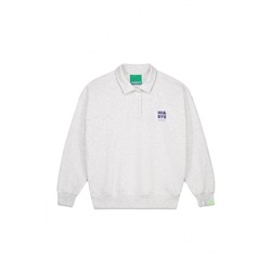 Sudadera polo felpa gris oscuro