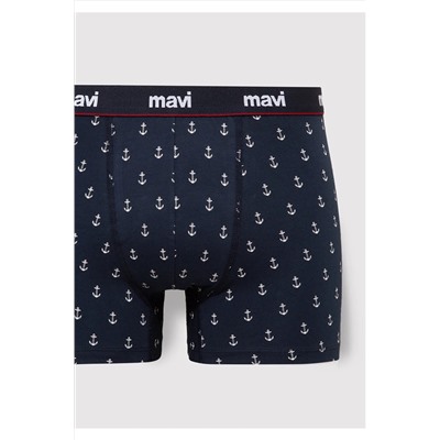 Mavi Baskılı Lacivert Boxer 0910735-30717