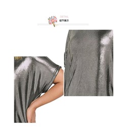 Женская футболка с металлизированным эффектом Plus Size