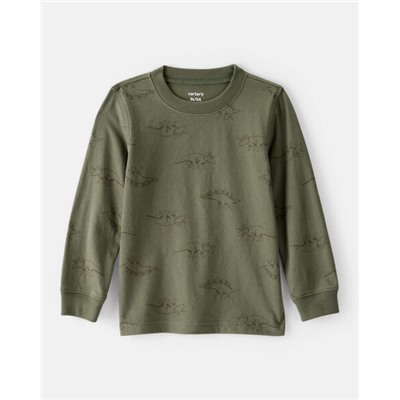 Carter's    Toddler Boy Construction Print Long-Sleeve Graphic Tee - Beige