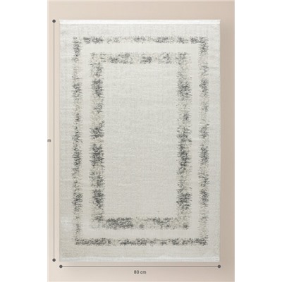 Vence Halı - Beyaz/Gri - 80x300 cm
