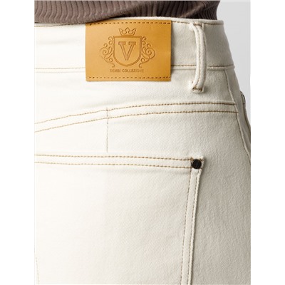 Шорты из эластичного денима