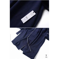 Мягкий, дышащий, впитывающий халат с вафельной текстурой  Экспорт