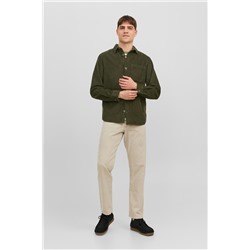 Camisa de terciopelo Caqui