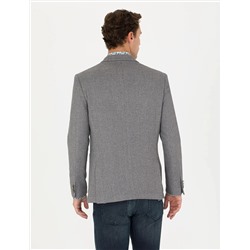 Gri Ekstra Slim Fit Blazer Ceket