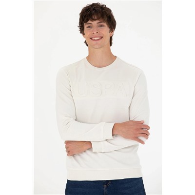 Erkek Taş Bisiklet Yaka Basic Sweatshirt