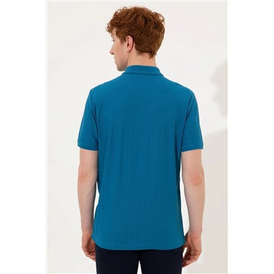 Erkek Petrol Polo Yaka Tişört