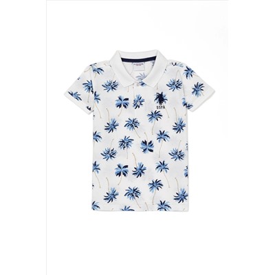 Erkek Çocuk Koyu Mavi Polo Yaka Tişört