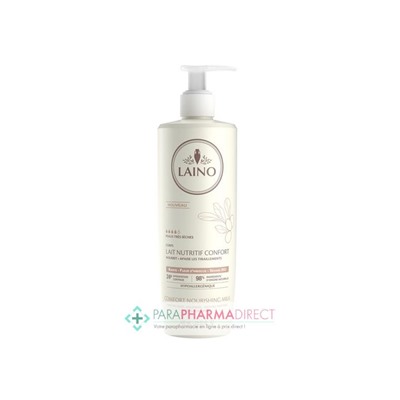 Laino Lait Nutritif Confort Corps Karité, Fleur d'Hibiscus & Sésame BIO Peaux Très Sèches 400ml