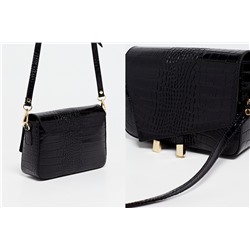 Bandolera de piel Aela Negro