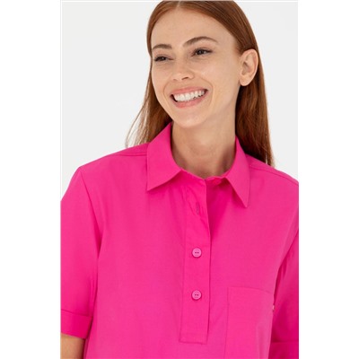 Kadın Fuşya Dokuma Elbise