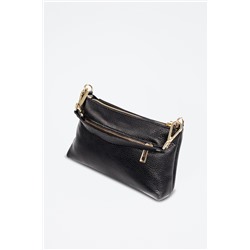 Bandolera de piel Arvier - Negro
