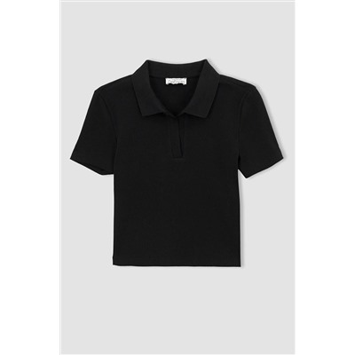 Defacto Fitted Polo Yaka Kısa Kollu Tişört A0379AX23SM