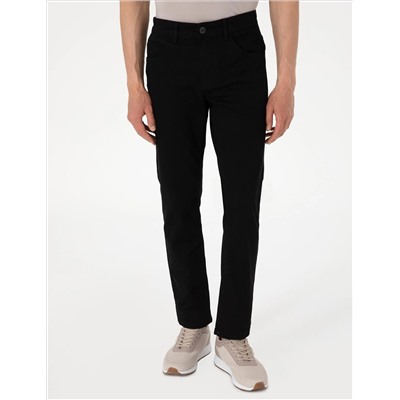 Siyah Straight Fit Jean Pantolon